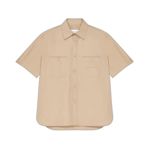 Givenchy Logo Patch Short Sleeved Shirt