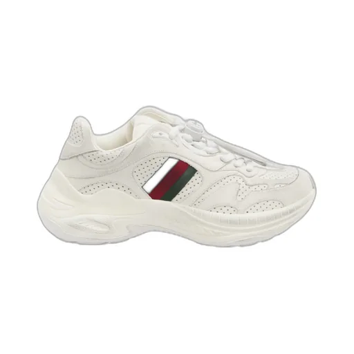 Gucci Web Detailed Lace-Up Sneakers