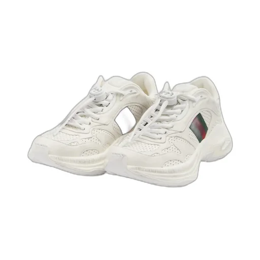 Gucci Web Detailed Lace-Up Sneakers
