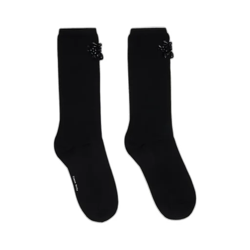 Beaded Flower Ankle Socks
