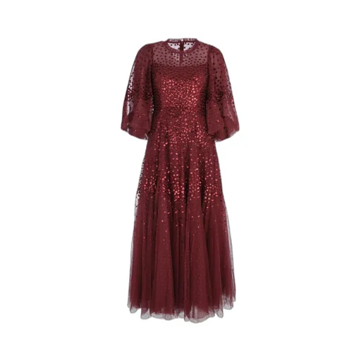 Scallop-Shaped Sequined Dress