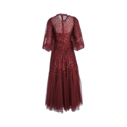 Scallop-Shaped Sequined Dress