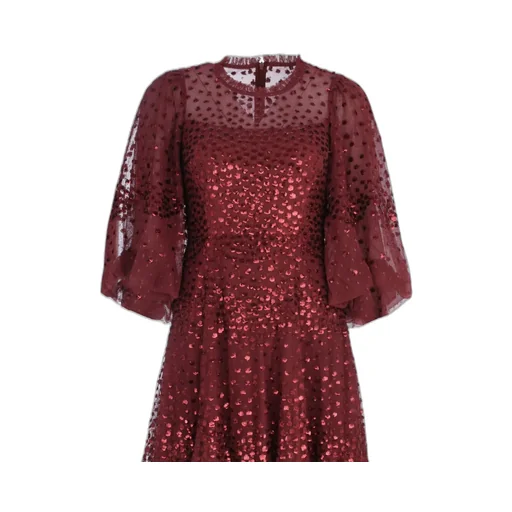 Scallop-Shaped Sequined Dress