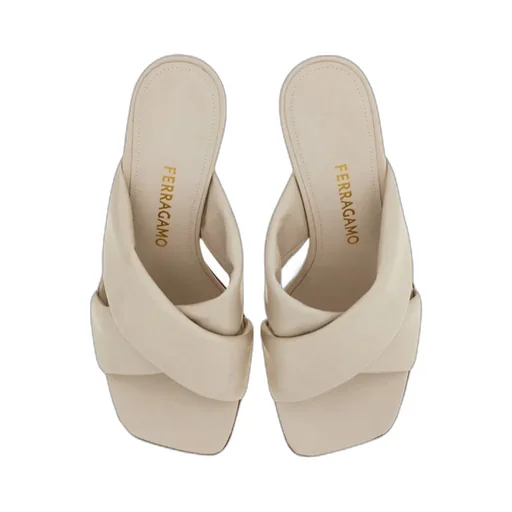 Zilda 70 Gancini Leather Sandals