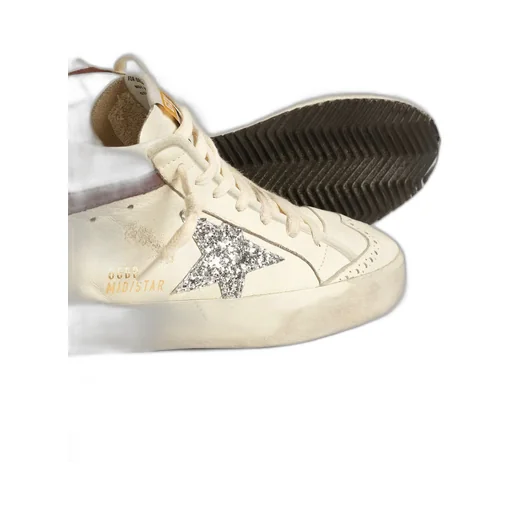 Golden Goose Deluxe Brand Mid Star Glittered Sneakers