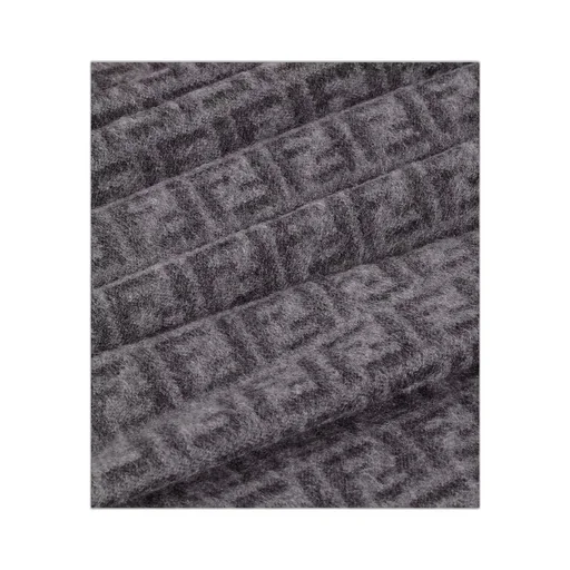 Fendi Ff Jacquard Fringed-Edge Scarf