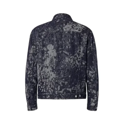 Fendi Falena Drops Jacquard Denim Oversize Jacket
