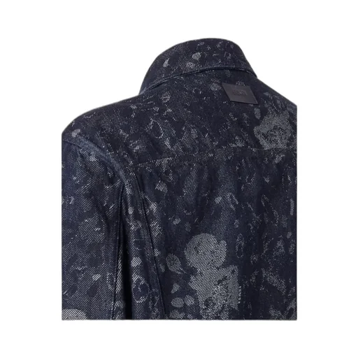 Fendi Falena Drops Jacquard Denim Oversize Jacket