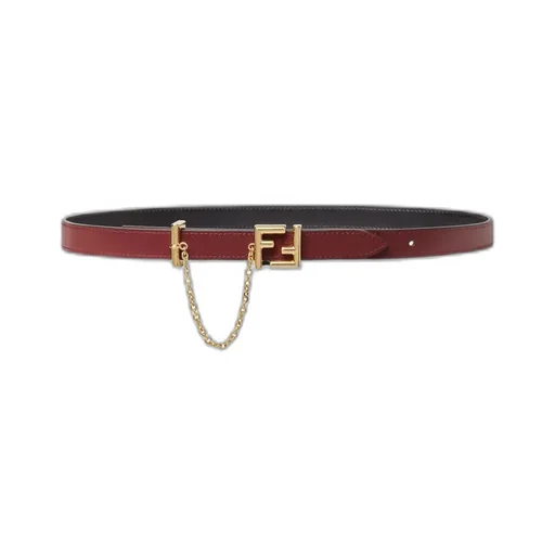 Fendi Ff Buckle Chain Detailed Belt