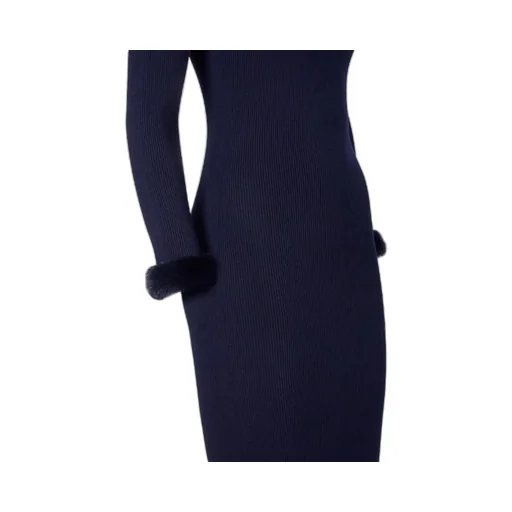 Blue Wool And Silk Dress