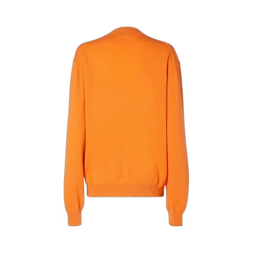 Fendi Logo Embroidered V-Neck Jumper