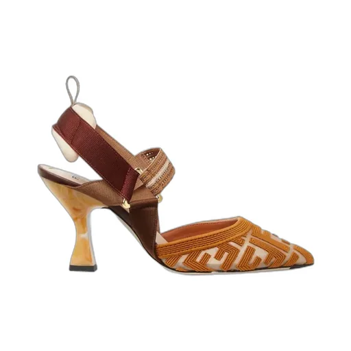 Fendi Colibrì Ff High-Heel Slingback Pumps