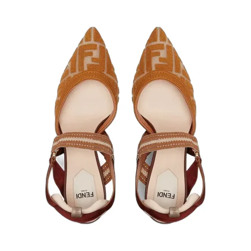 Fendi Colibrì Ff High-Heel Slingback Pumps