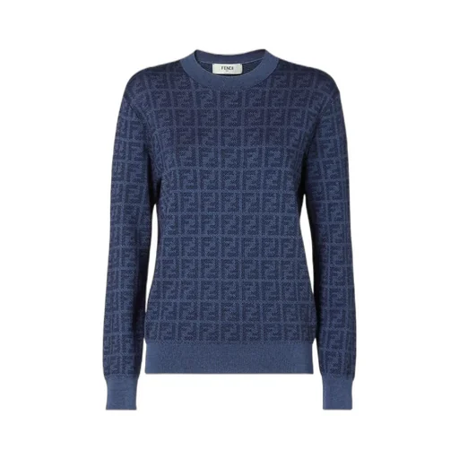 Fendi Ff Jacquard Crewneck Jumper