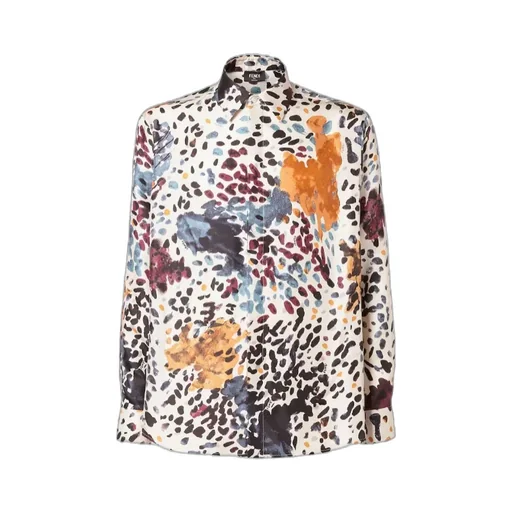 Fendi Falena Printed Long Sleeved Shirt
