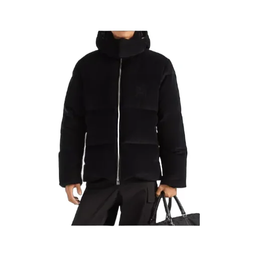 Black Corduroy Down Jacket