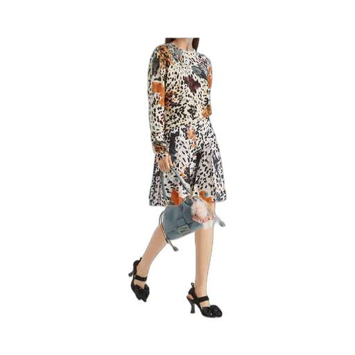 Fendi Falena Motif Printed Crewneck Jumper