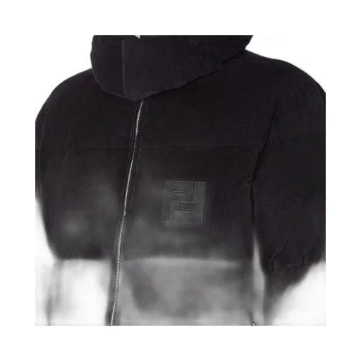 Black Corduroy Down Jacket