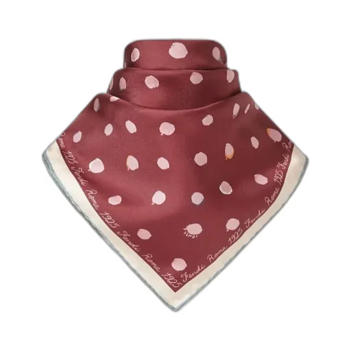 Fendi Falena Dots Printed Square Scarf