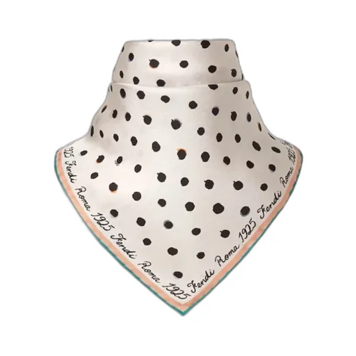 Falena Dots Printed Silk Scarf