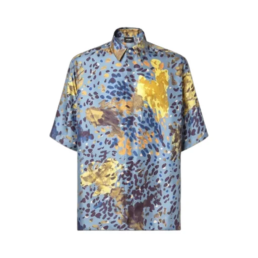 Fendi Allover Falena Printed Short Sleeved Shirt