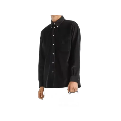 Fendi Ff Embroidered Corduroy Shirt