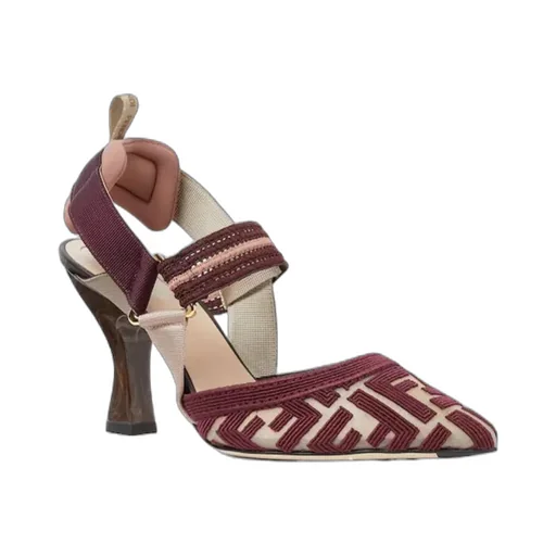 Fendi Colibr Ff High-Heel Slingback Pumps