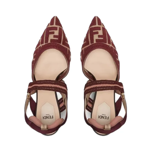 Fendi Colibr Ff High-Heel Slingback Pumps