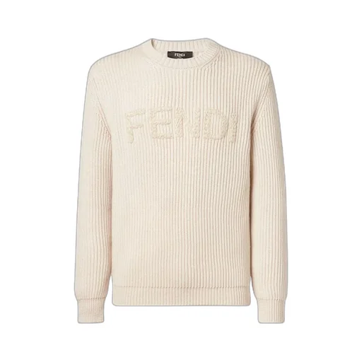 Fendi Logo Lettering Crewneck Jumper