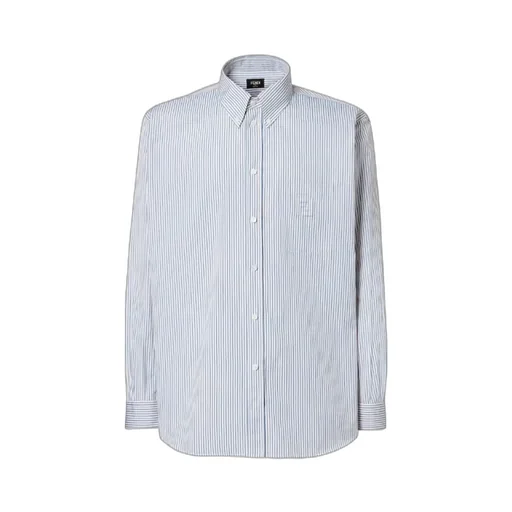 Fendi Striped Buttoned Long-Sleeved Shirt