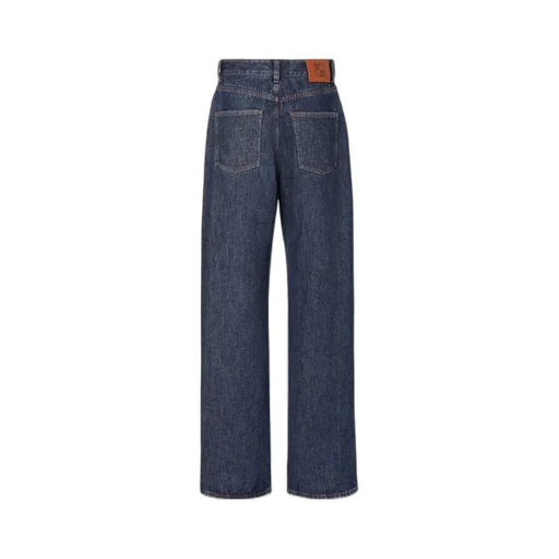 Fendi Logo Patch Straight-Leg Jeans