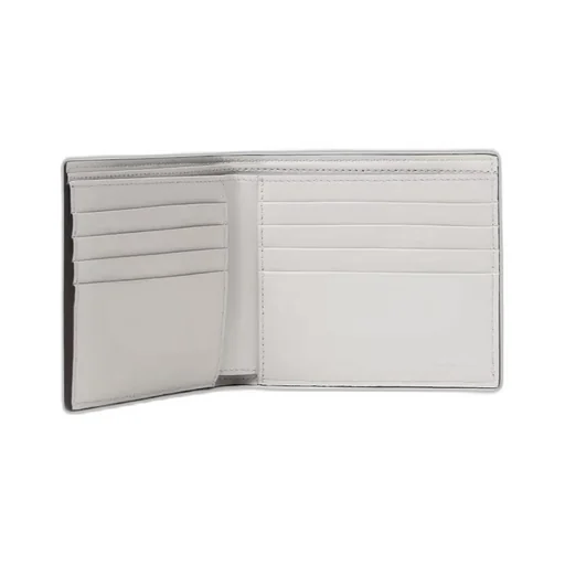 Printed-Leather Squared Wallet