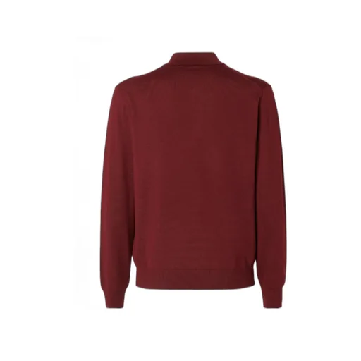 Fendi Ff Plaque Long Sleeved Polo Shirt