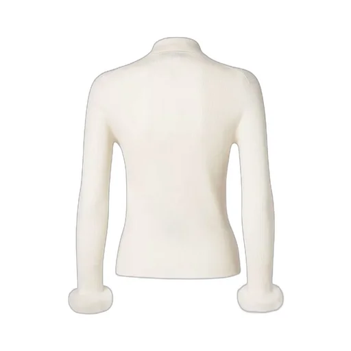 White Wool And Silk Cardigan