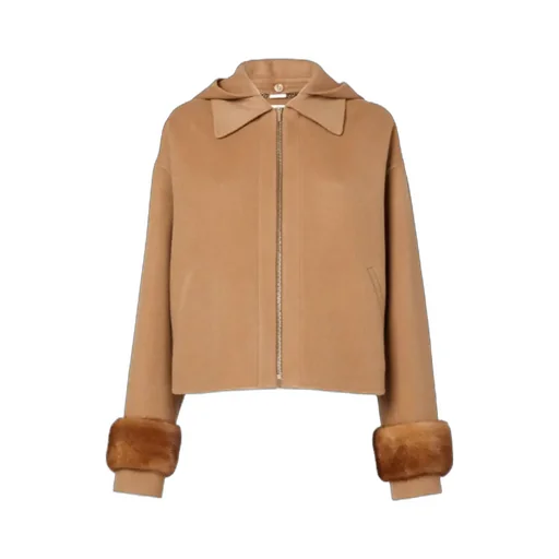 Beige Double-Sided Cashmere Jacket