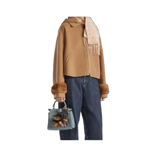 Beige Double-Sided Cashmere Jacket