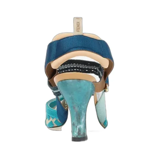 Fendi Colibr Ff High-Heel Slingback Pumps