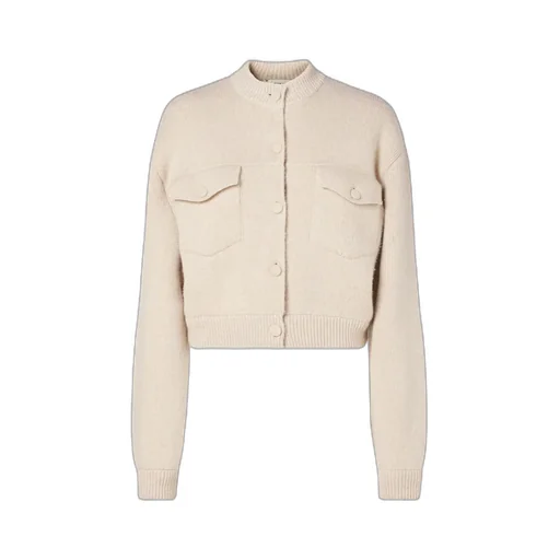 Fendi Button-Up Knitted Crewneck Cardigan