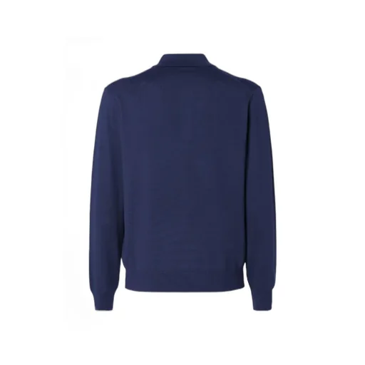 Fendi Ff Plaque Long Sleeved Polo Shirt