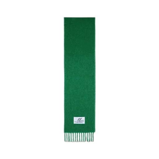 Marni Logo Patch Fringed Scarf