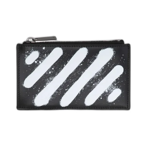 Off-White Logo Printed Zip-Up Wallet