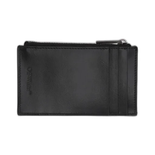 Off-White Logo Printed Zip-Up Wallet