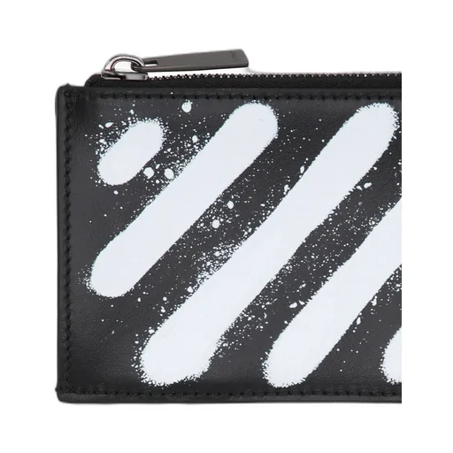 Off-White Logo Printed Zip-Up Wallet