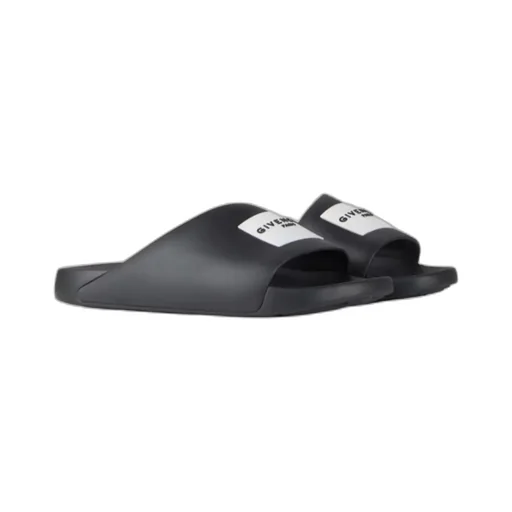 Givenchy Paris Label Flat Slides