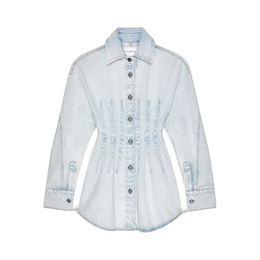 Cocoon Dress In Light Blue Denim