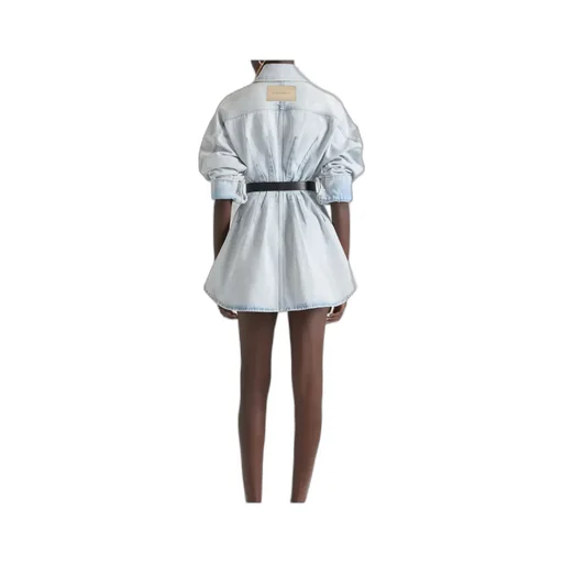 Cocoon Dress In Light Blue Denim