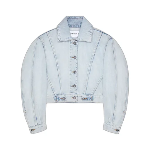 Givenchy Collared Button-Up Denim Jacket