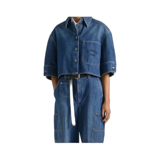 Givenchy Cropped Cocoon Denim Shirt