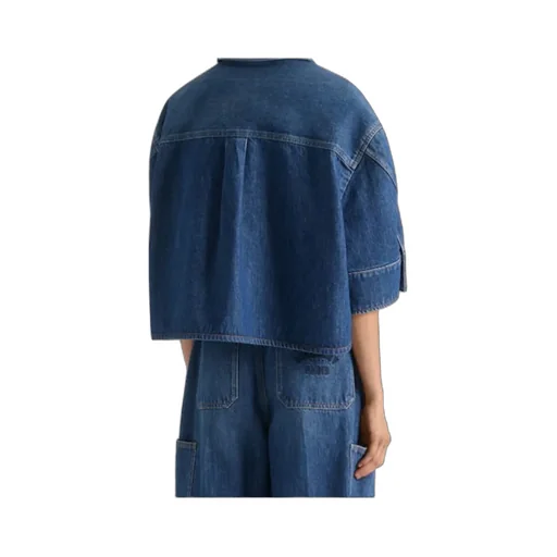 Givenchy Cropped Cocoon Denim Shirt