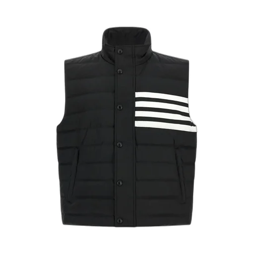 Thom Browne Shiny Ripstop Lightweight Down 4-Bar Vest